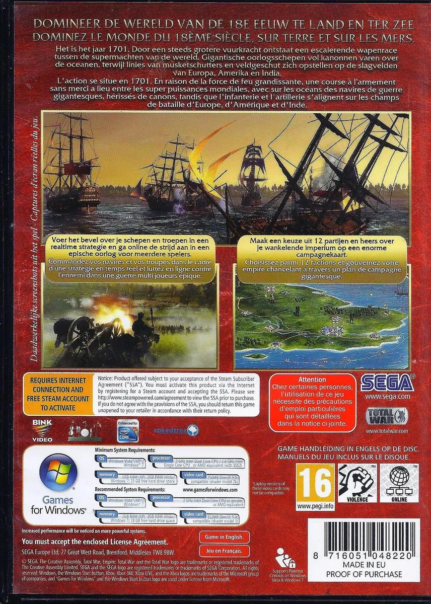 Sega Total War Collection Empire Total War - Windows
