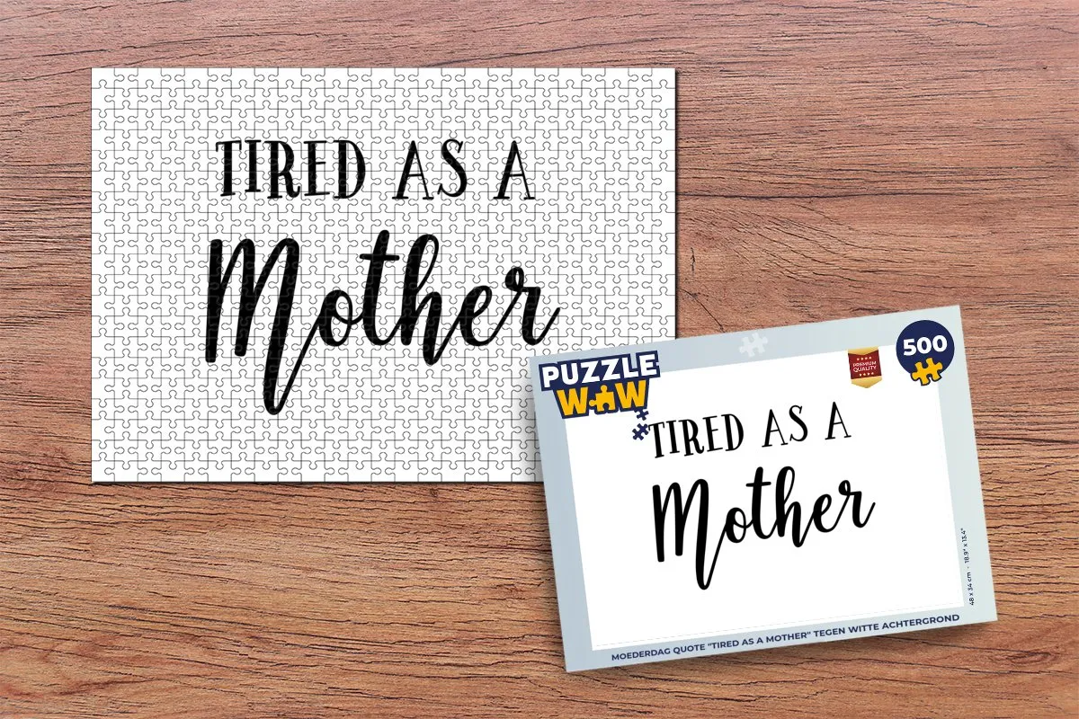 PuzzleWow Mama Legpuzzel 500 Stuks - Multicolor