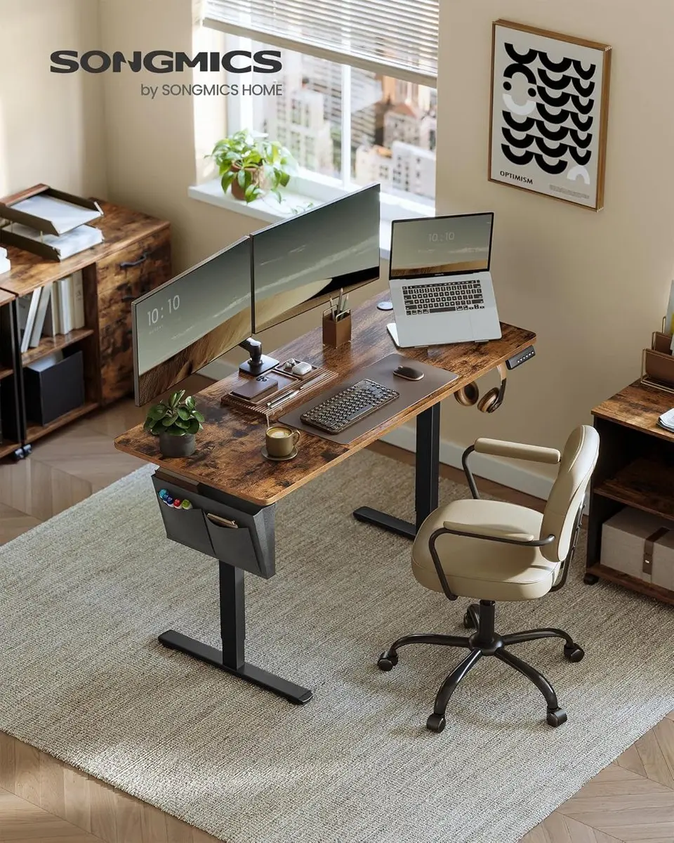 Songmics LSD134K01 Elektrisch Bureau - 60x140cm - afbeelding 5 van 6