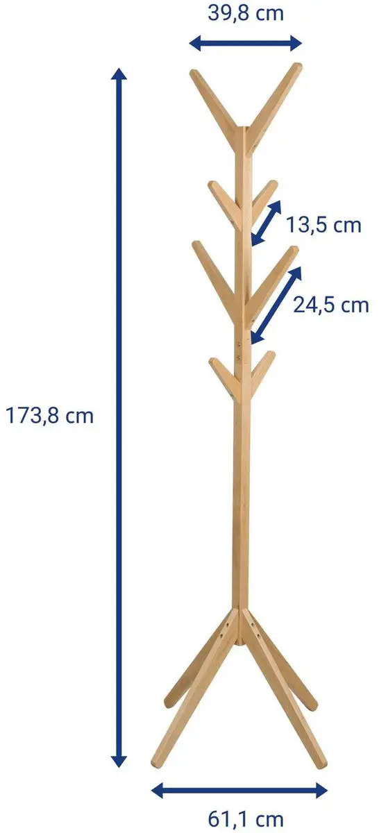 MAUL Maultimba Kapstok 8 Haak - 173,8 cm - afbeelding 5 van 6