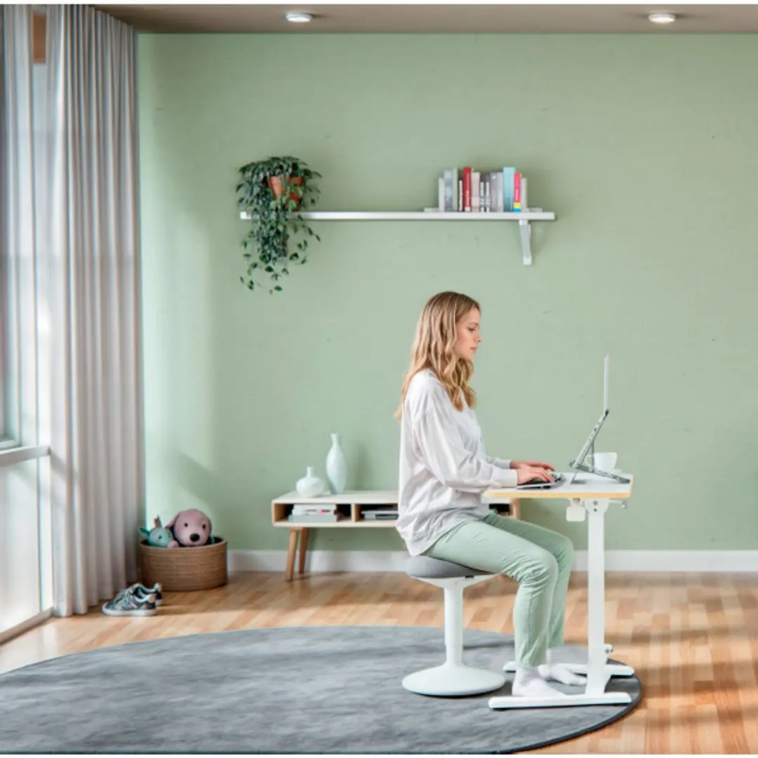 Leitz Ergo Inklapbaar Zit-Sta Bureau 65x46cm Wit - afbeelding 5 van 6