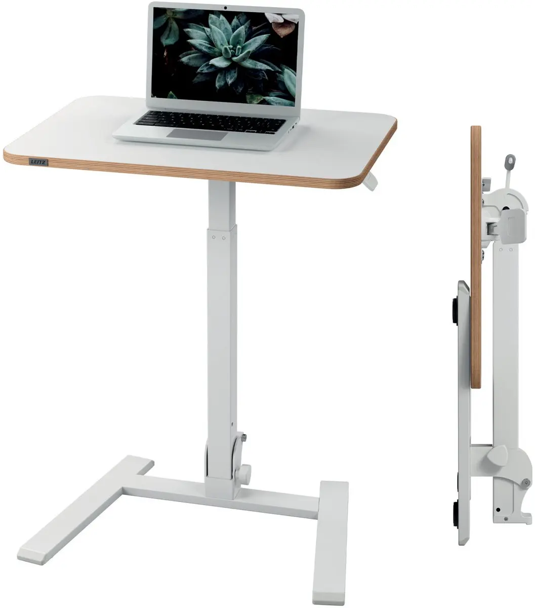 Leitz Ergo Inklapbaar Zit-Sta Bureau 65x46cm Wit - afbeelding 2 van 6