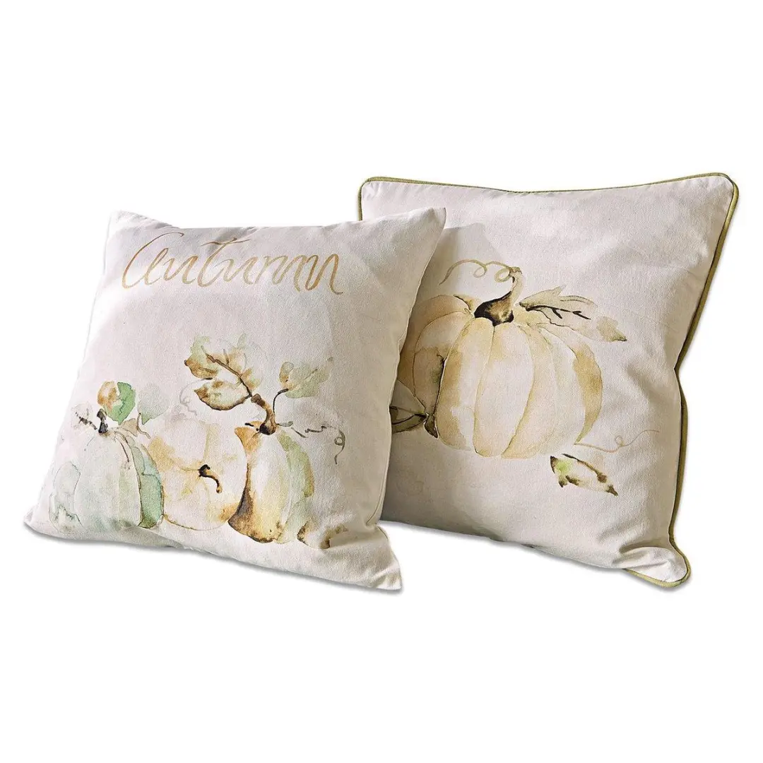 Loberon Kussenhoes set 2 Laubard - wit - afbeelding 2 van 5
