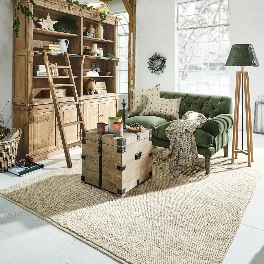 Loberon Coleman Vloerkleed - Beige - afbeelding 5 van 6