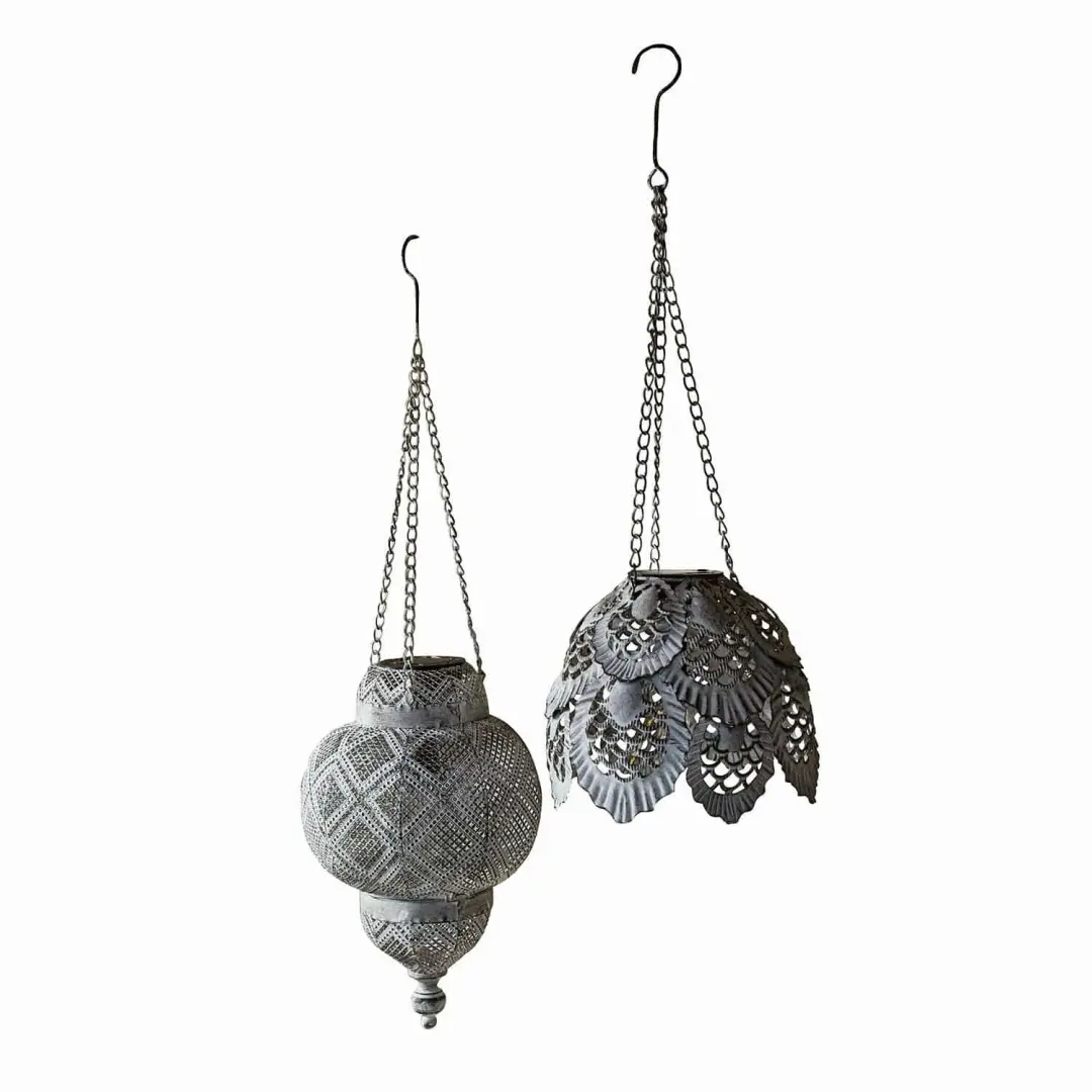 Loberon Hanglantaarn Zonne-energie Set 2 Stuks