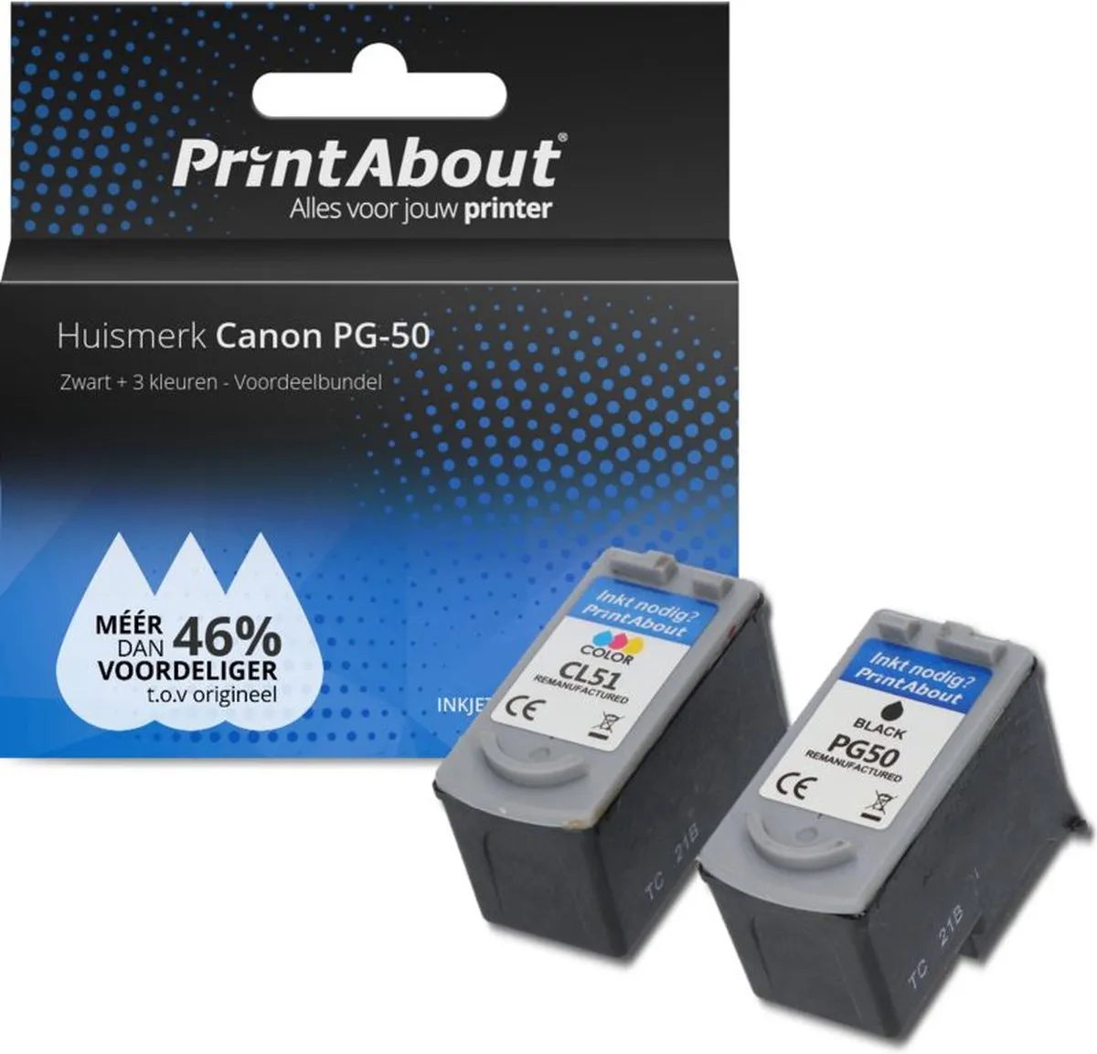 PrintAbout PG-50-PA2 Inktcartridge