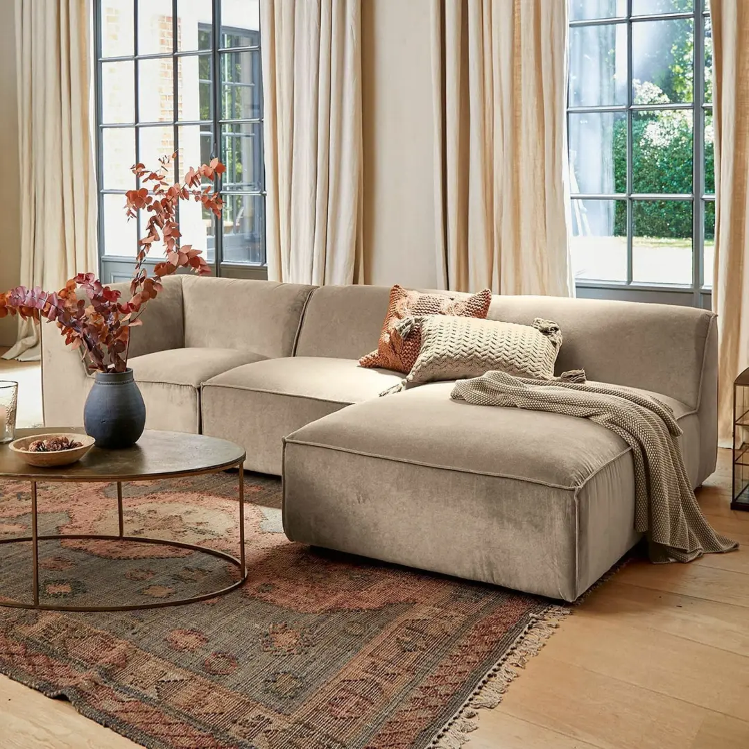 Loberon Bank McLean Beige - 4 Zitplekken - afbeelding 2 van 6