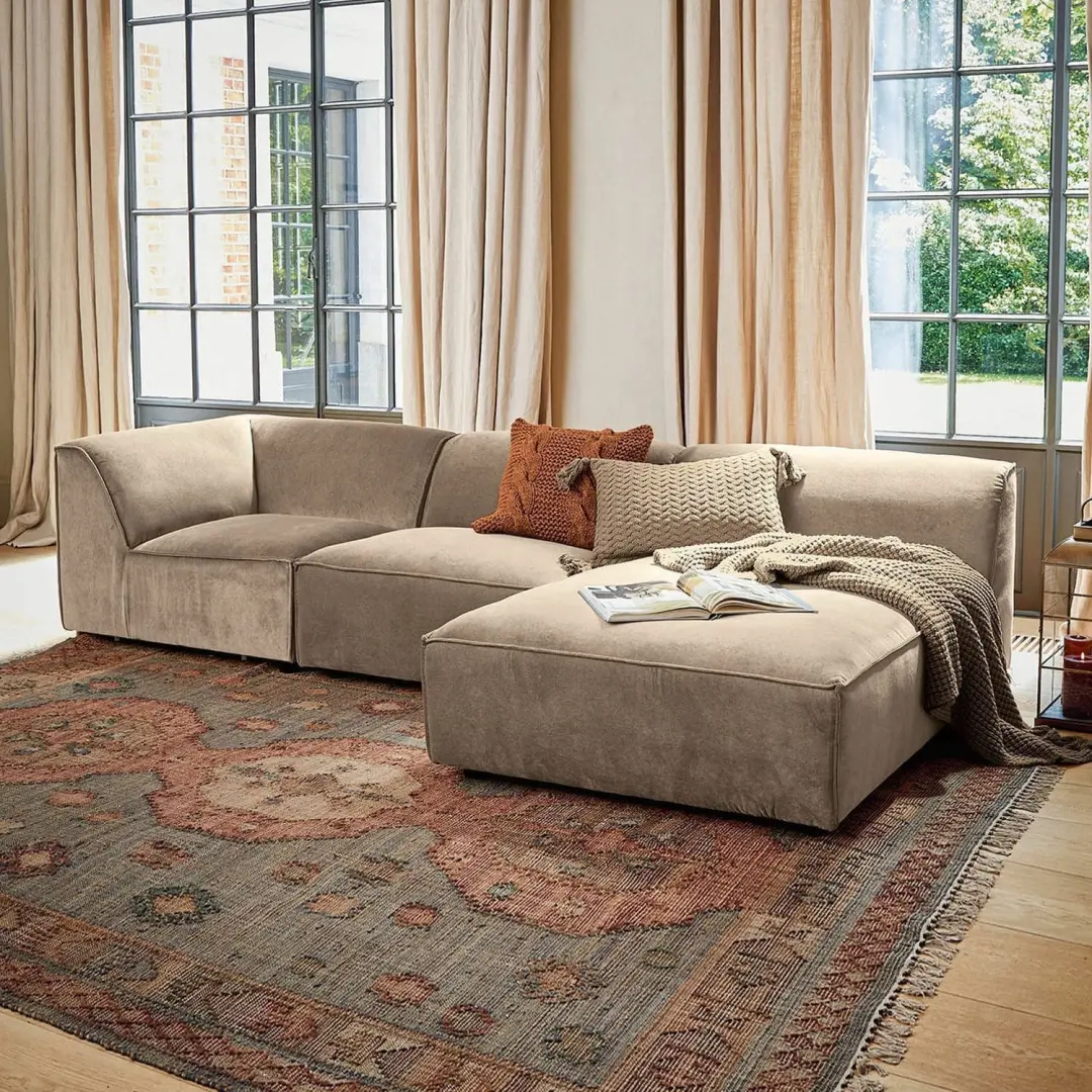 Loberon Bank McLean Beige - 4 Zitplekken - afbeelding 4 van 6