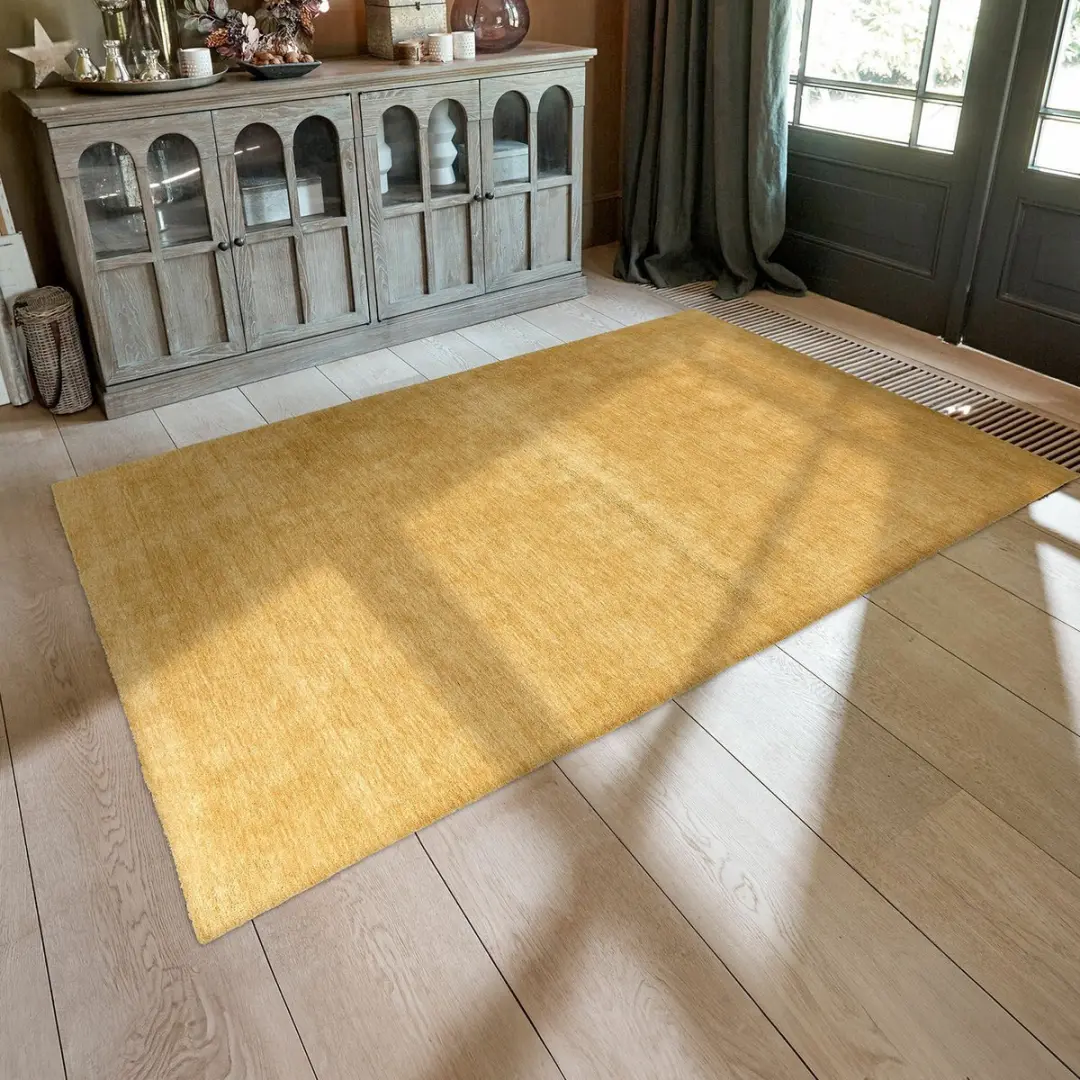Loberon Vloerkleed Cresil Geel - afbeelding 3 van 6