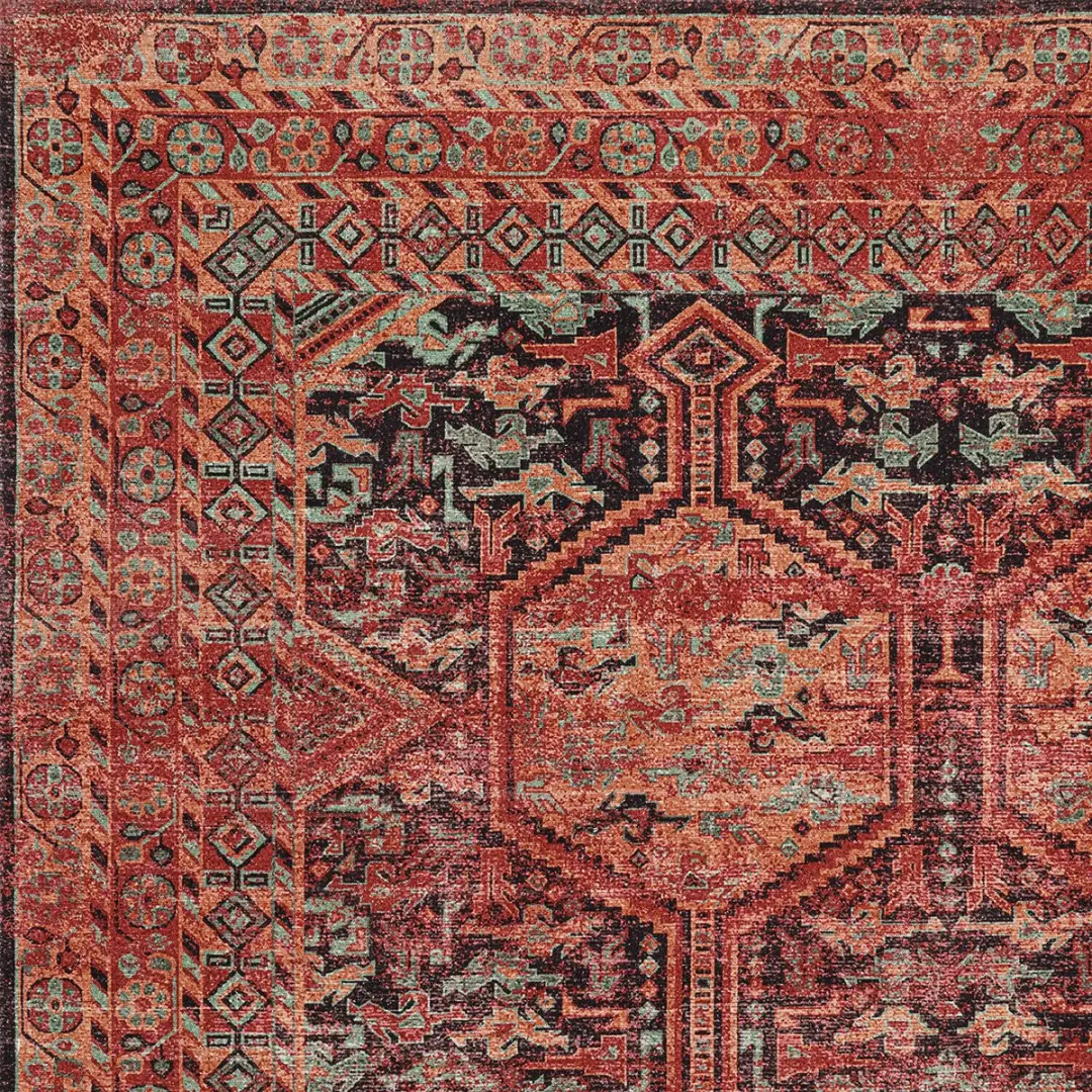 Loberon Incantaro Vloerkleed - terracotta - afbeelding 4 van 5