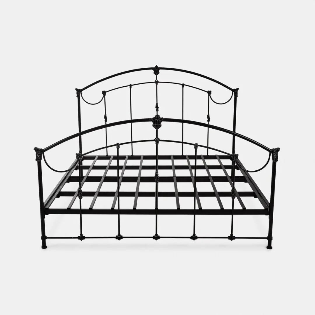 Loberon Bed Canefield Eenpersoons - 180x200cm Zwart - afbeelding 3 van 6