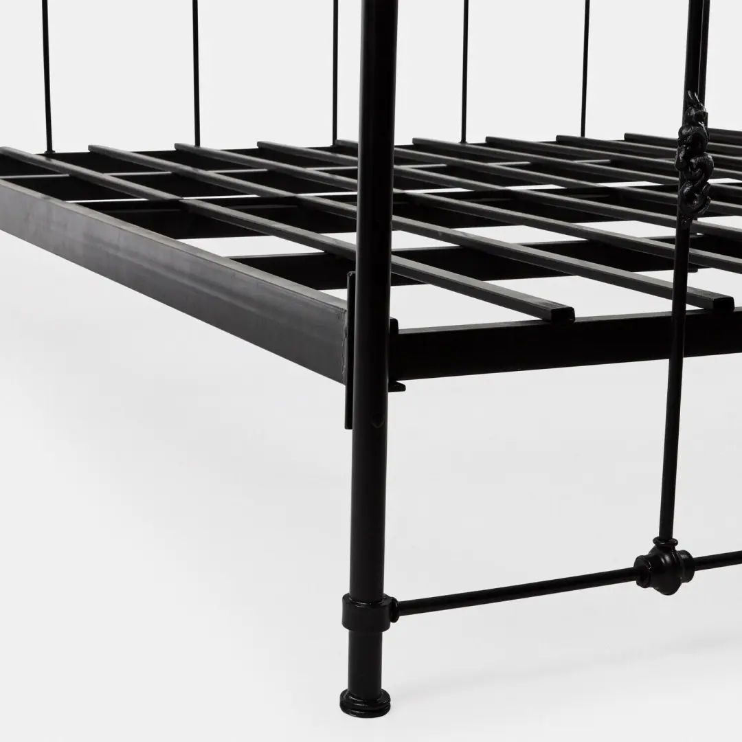 Loberon Bed Canefield Eenpersoons - 180x200cm Zwart - afbeelding 6 van 6