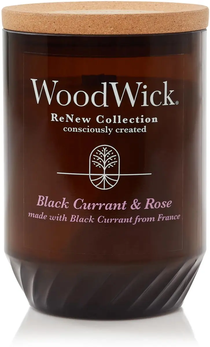 WoodWick ReNew Geurkaars Black Currant & Rose
