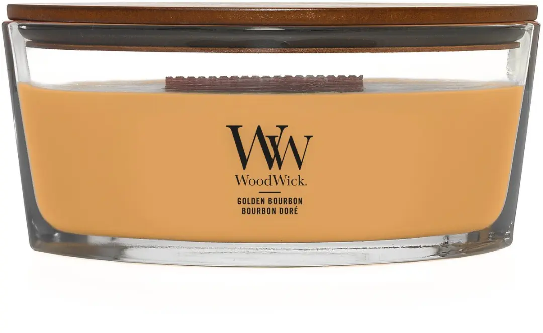 WoodWick Golden Bourbon Ellipse Kaars