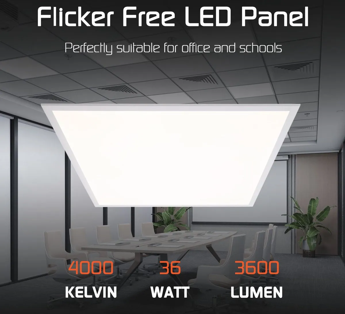 LEDVION LED Paneel 60x60 36W 4000K - Inbouwarmatuur - afbeelding 6 van 6