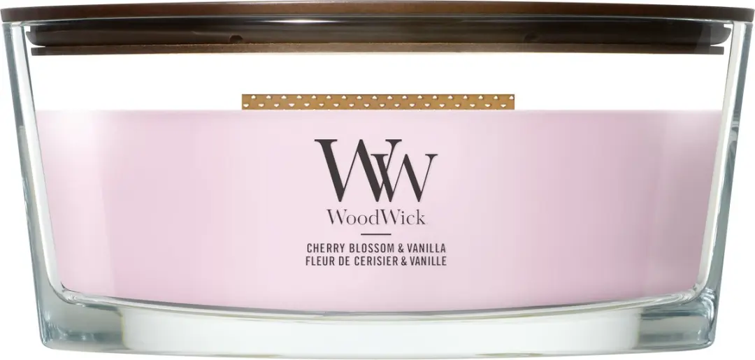 Woodwick Hearthwick Cherry Blossom & Vanilla Geurkaars
