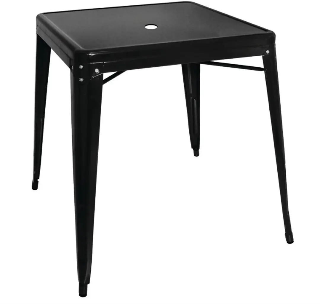 Bolero Vierkante Bistro Tafel Zwart 66cm