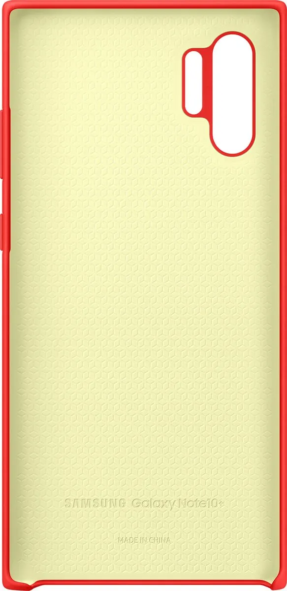 Samsung Galaxy Note 10+ Silicone Hoes - Rood - afbeelding 6 van 6