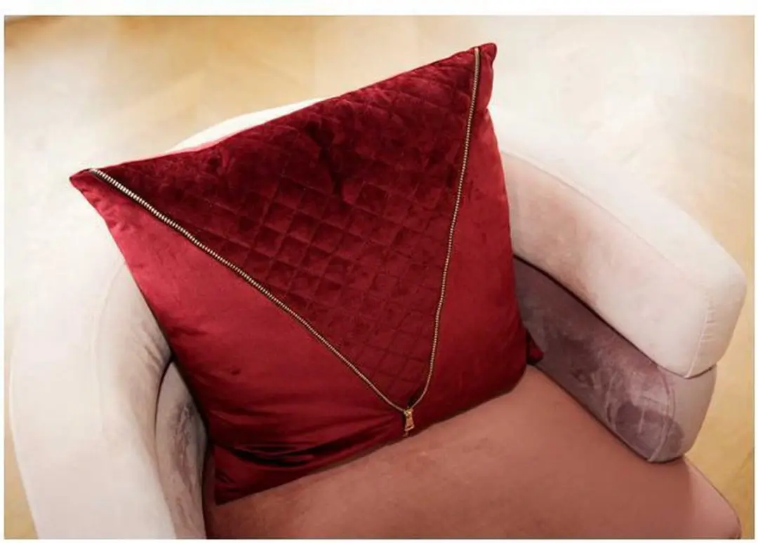 Cosy & Trendy Kussen zipper bordeaux