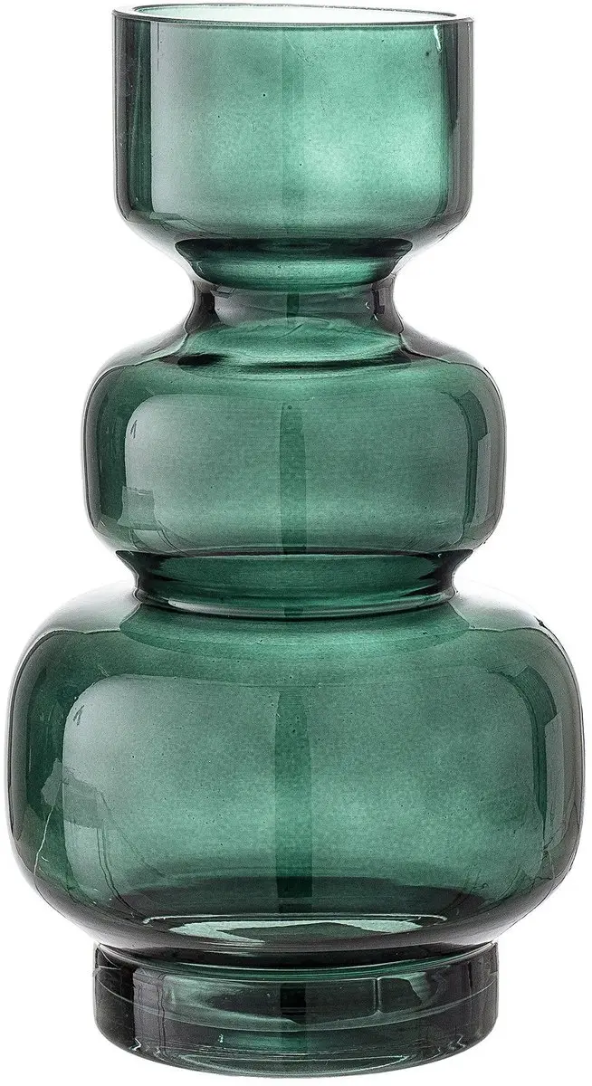Bloomingville Vaas glas groen Johnson 25cm