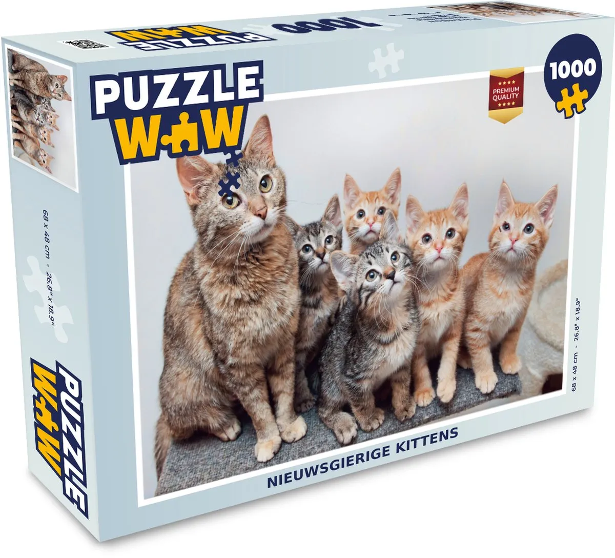 PuzzleWow Kittens Legpuzzel 1000 Stuks - Multicolor