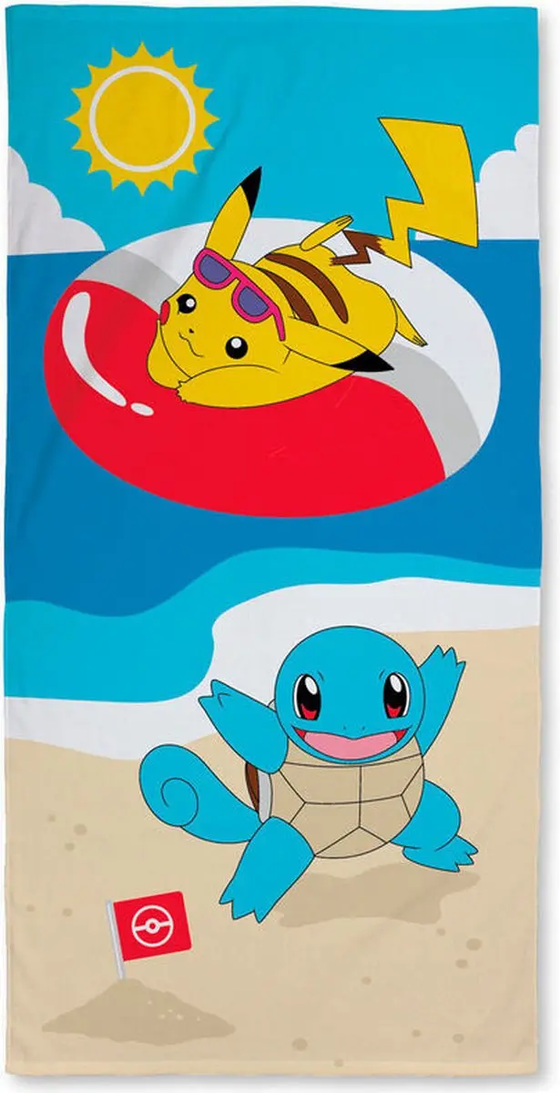Pokémon Strandlaken Squirtle 70x140cm - Katoen - afbeelding 2 van 2