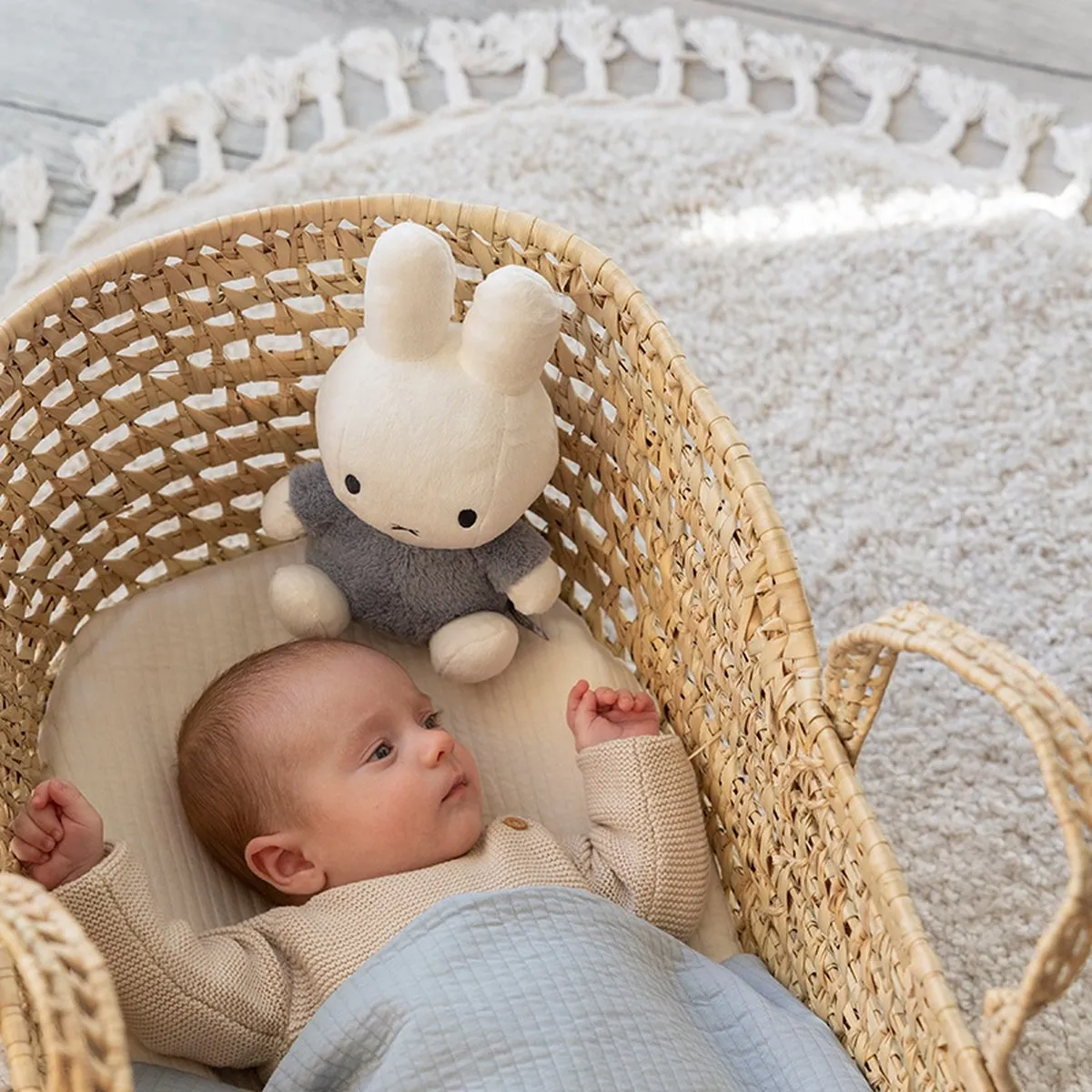 Nijntje Knuffel Fluffy - 25 cm Blauw