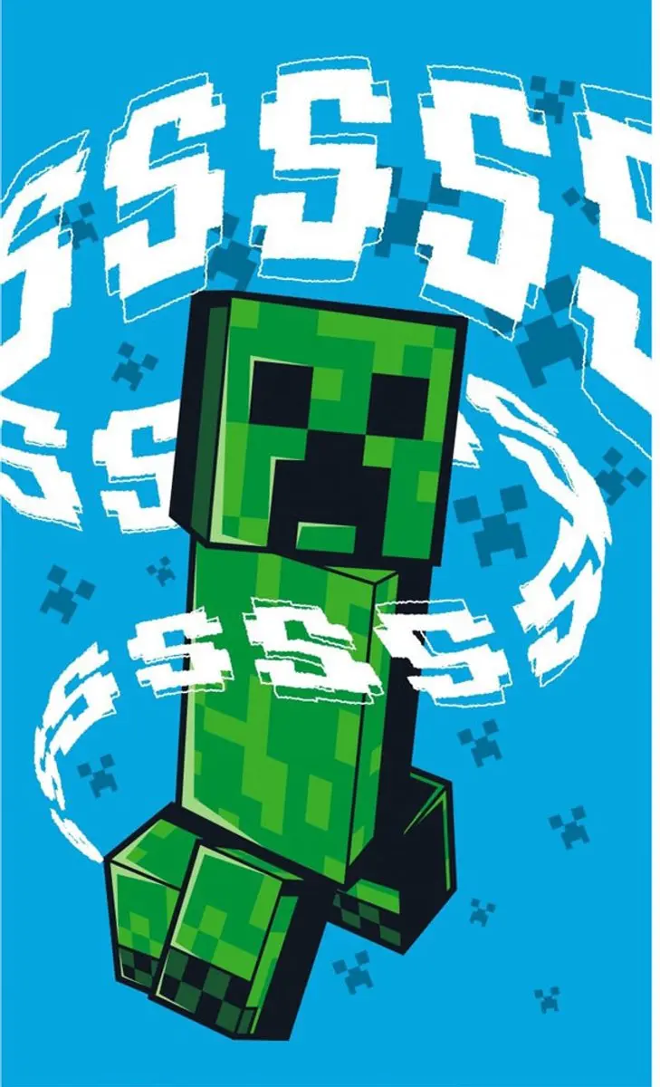 Minecraft Sissing Creeper handhanddoek gezichtshanddoek, handdoek 30x50cm