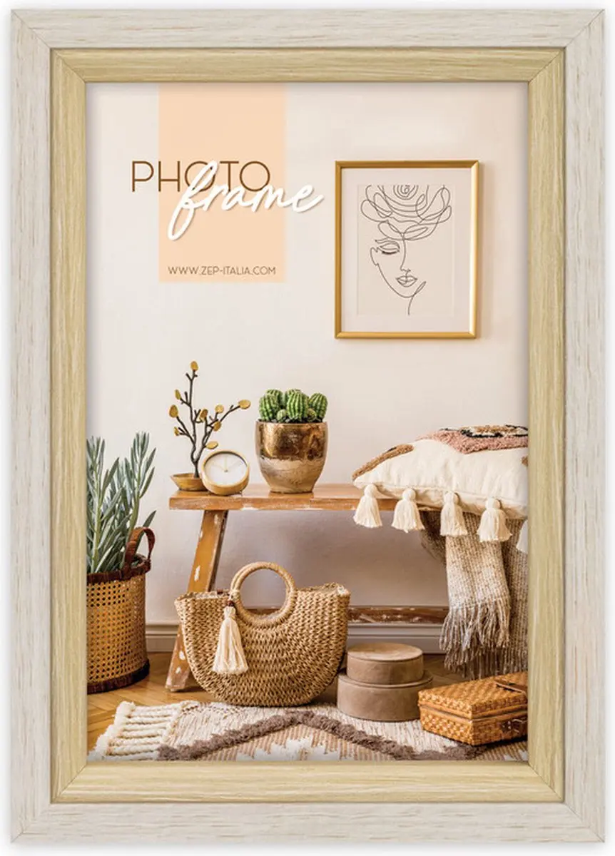 Zep Zara C Fotolijst 20x25cm - Bruin/Creme