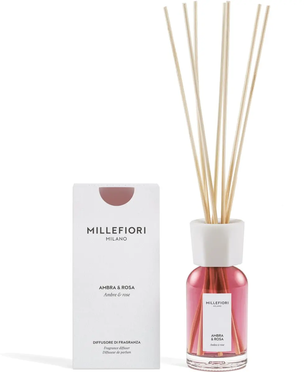 Millefiori Milano Geurstokjes 100ml - Ambra & Rosa - afbeelding 2 van 4