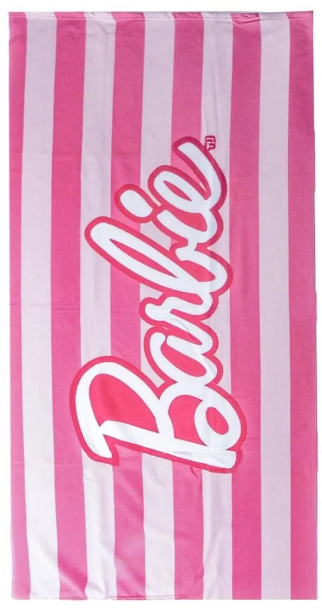 Barbie strandlaken roze