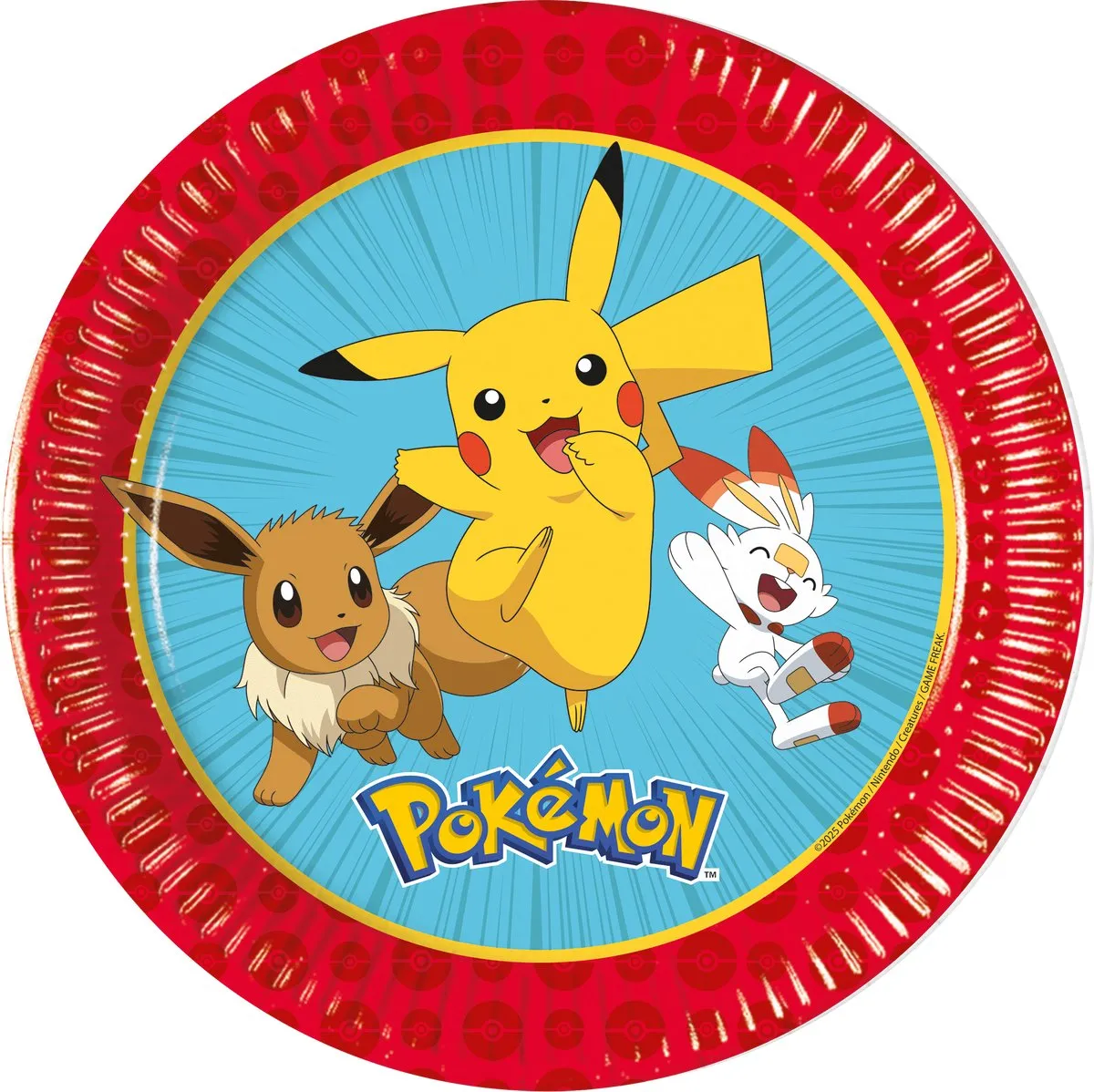 Pokémon Papieren Borden 18cm