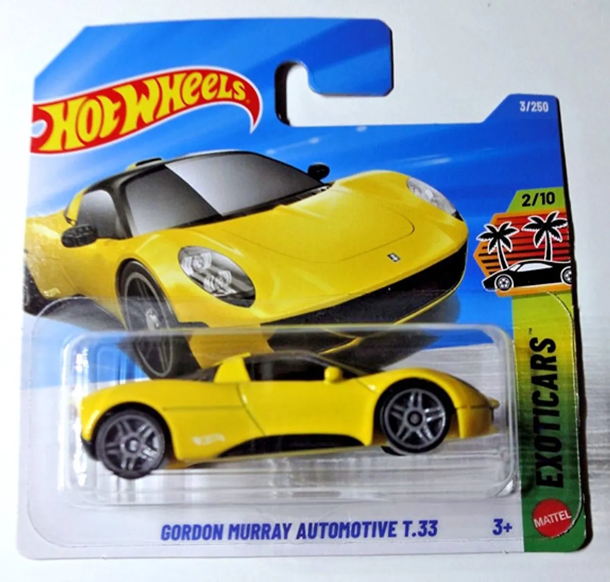 Hot Wheels Gordon Murray Automotive T.33 Competizione Geel 21A