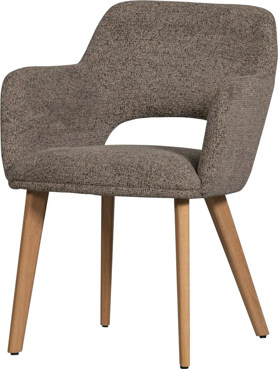 WOOOD Murat Eetkamerstoelen Houten Naturel Poot