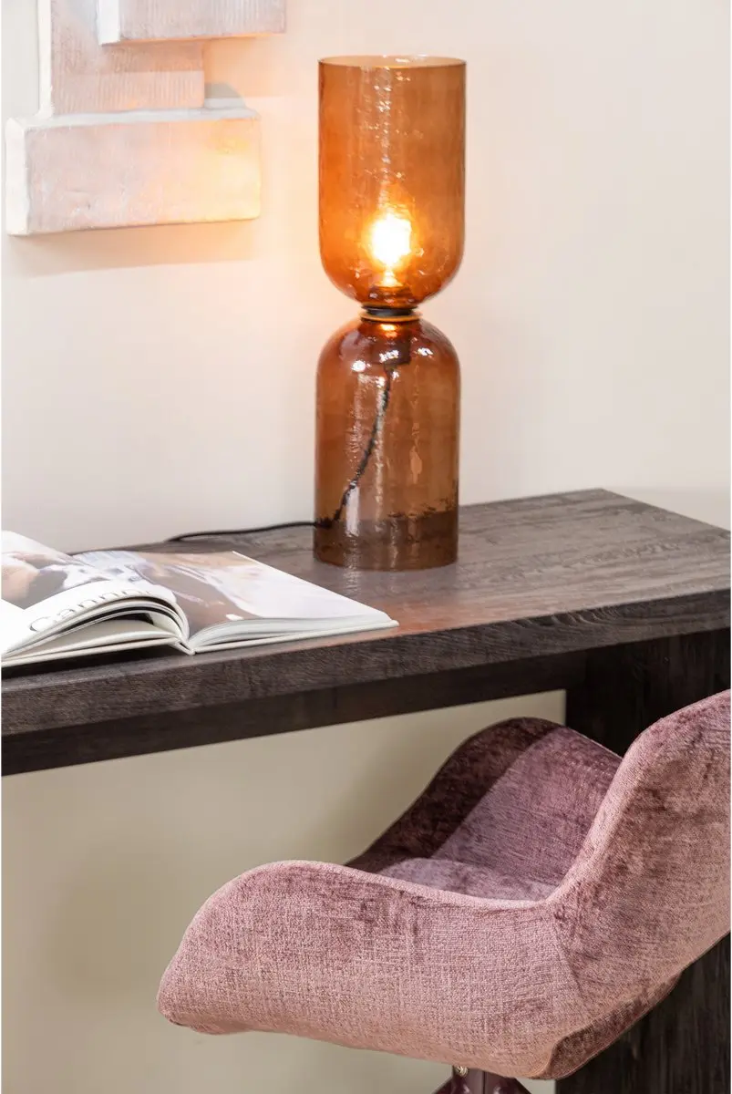 WOOOD Maan Sidetable 200x45cm Donkerbruin - afbeelding 4 van 6