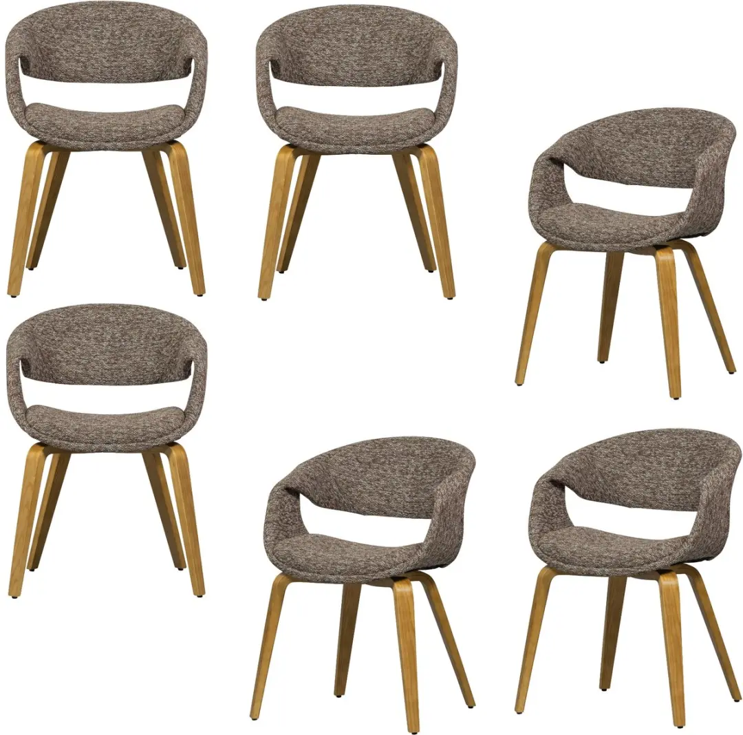 WOOOD Yossi Eetkamerstoelen Houten Naturel Poot