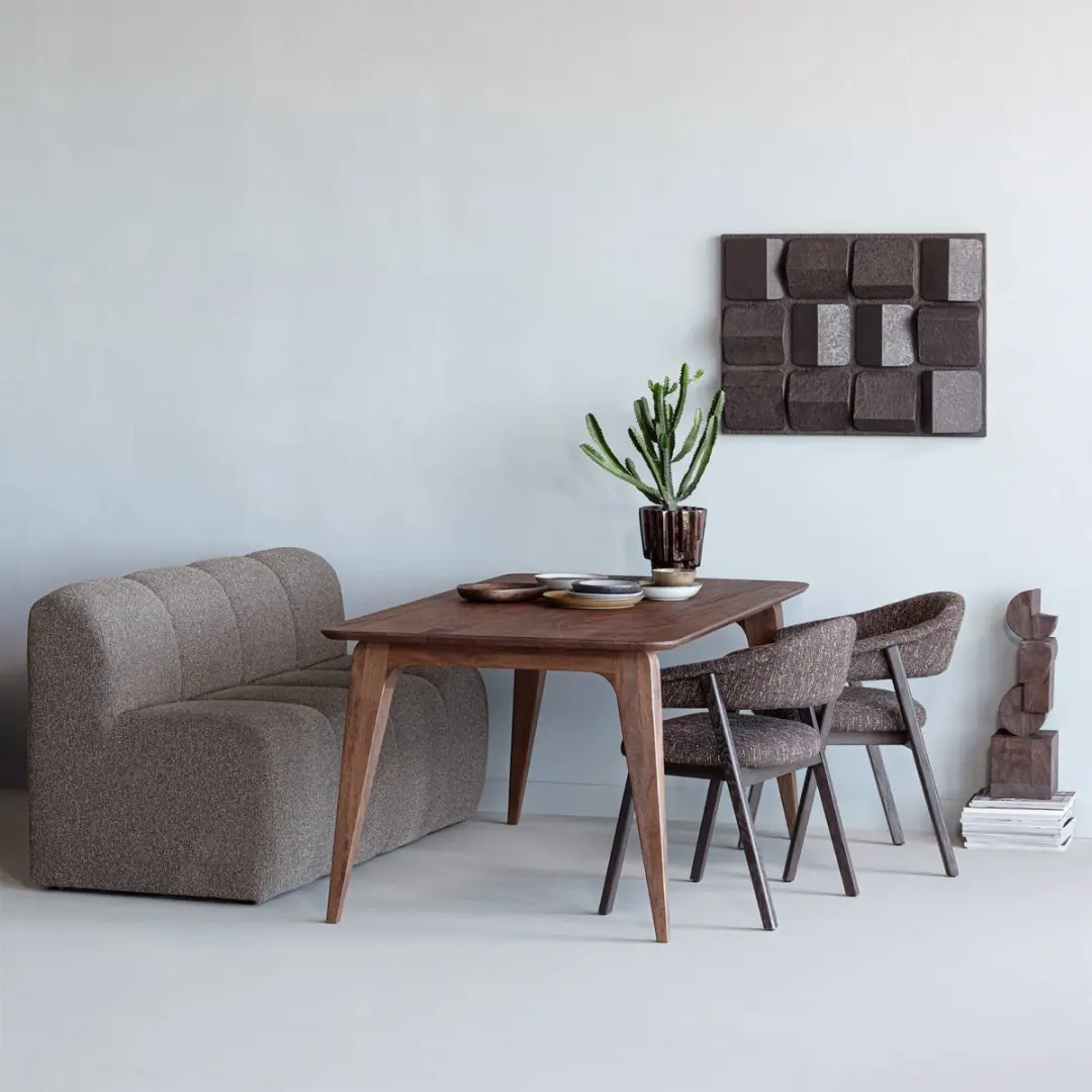 WOOOD Rubo Eettafel 180x95cm Mangohout - Bruin - afbeelding 4 van 6