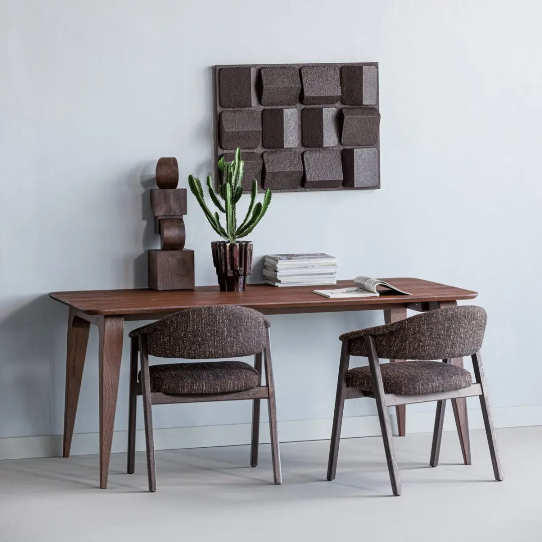 WOOOD Rubo Eettafel 180x95cm Mangohout - Bruin - afbeelding 2 van 6