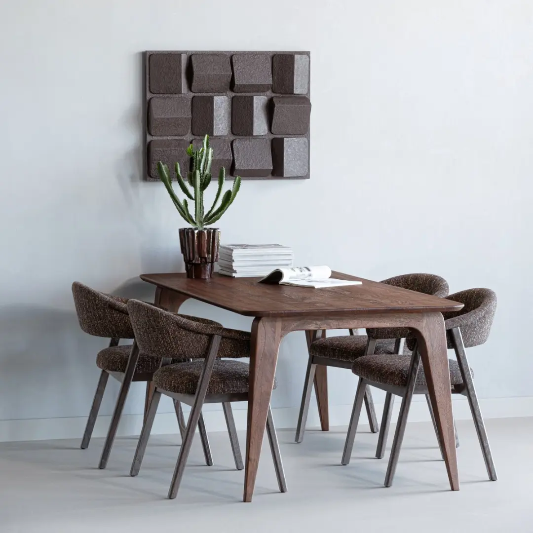 WOOOD Rubo Eettafel 180x95cm Mangohout - Bruin - afbeelding 3 van 6