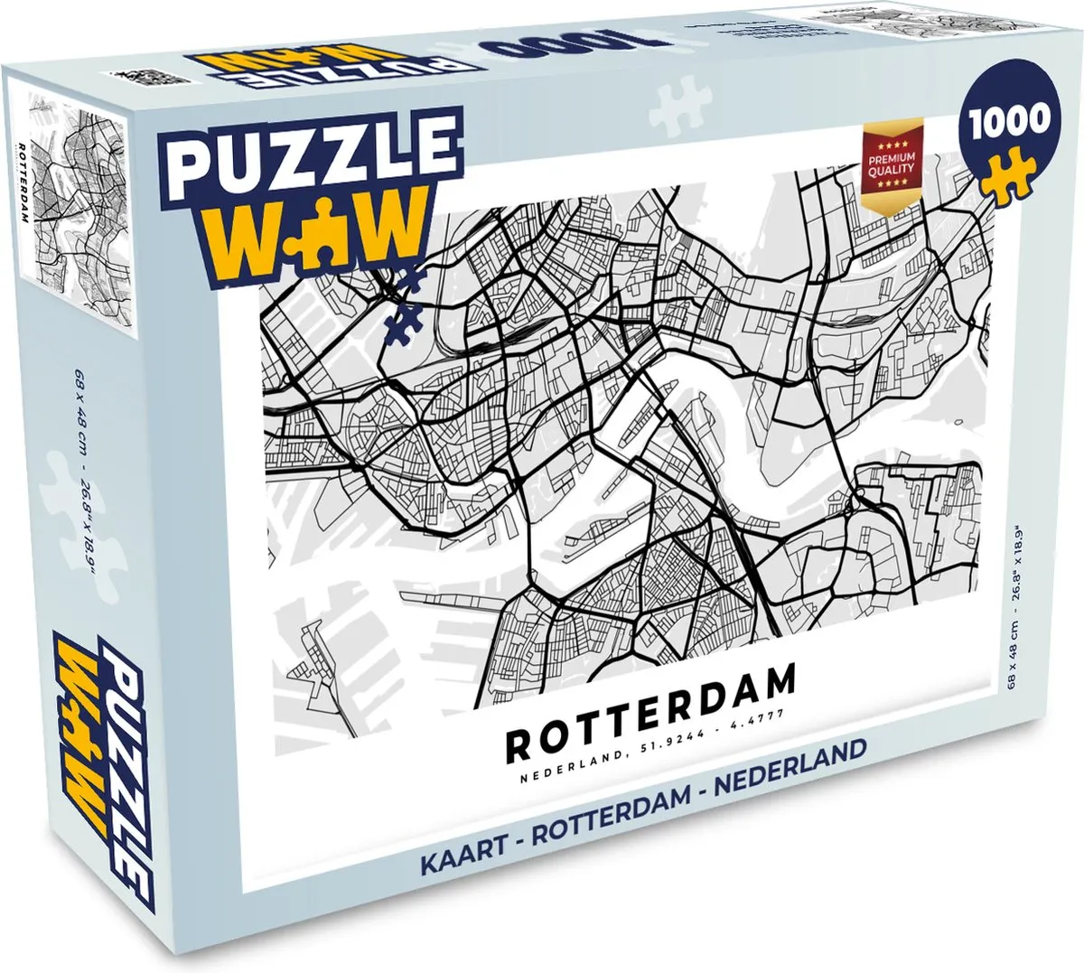 PuzzleWow Rotterdam Legpuzzel 1000 Stuks