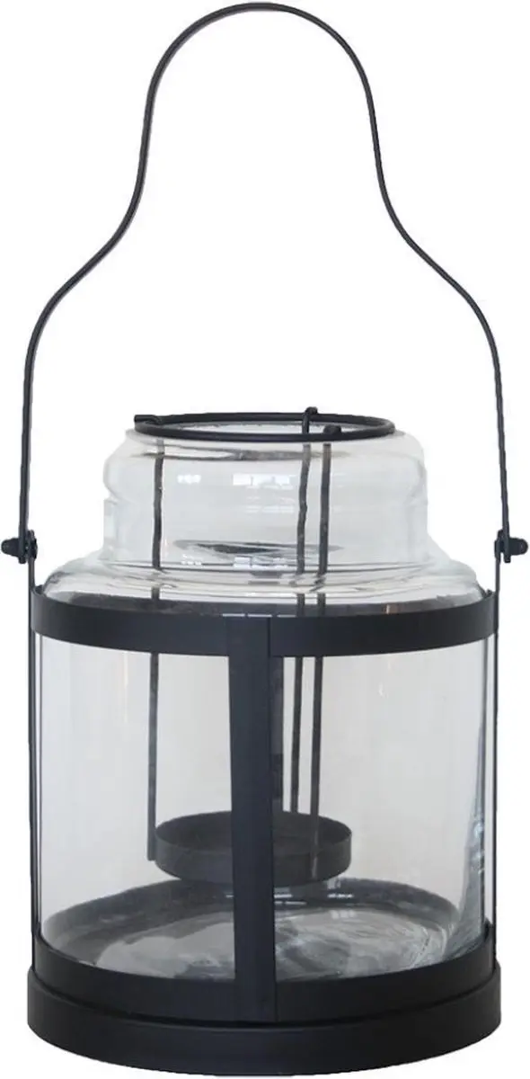 Esschert Design Windlicht S 20,2 X 19,3  X 24,5 Cm Ijzer Zwart