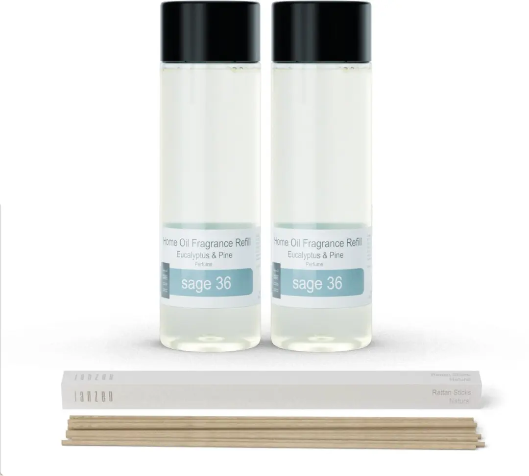 JANZEN Home Fragrance Refill Sage 36 2-pack Incl. Sticks