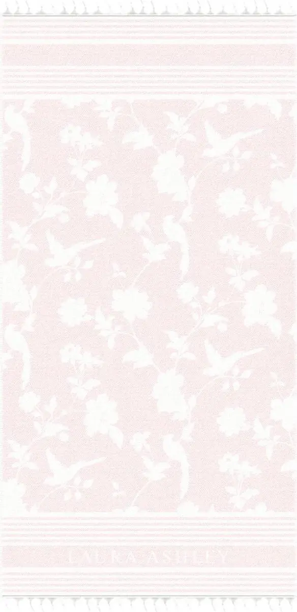 Laura Ashley Heritage Hamamdoek - Strandlaken - Strandhanddoek - Elveden Blush Roze 90x180cm