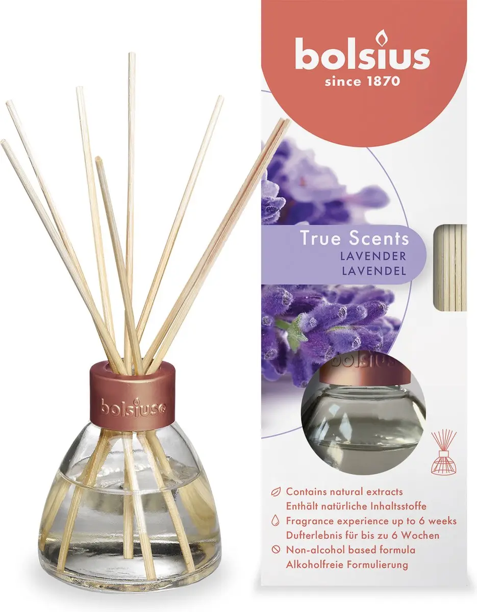 Bolsius True Scents Geurdiffuser 45ml - Lavendel - Blauw-paars - afbeelding 4 van 5