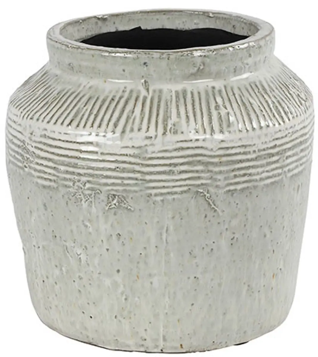 Countryfield Vaas Gayle aardew L22B22H21,5CM witgroen