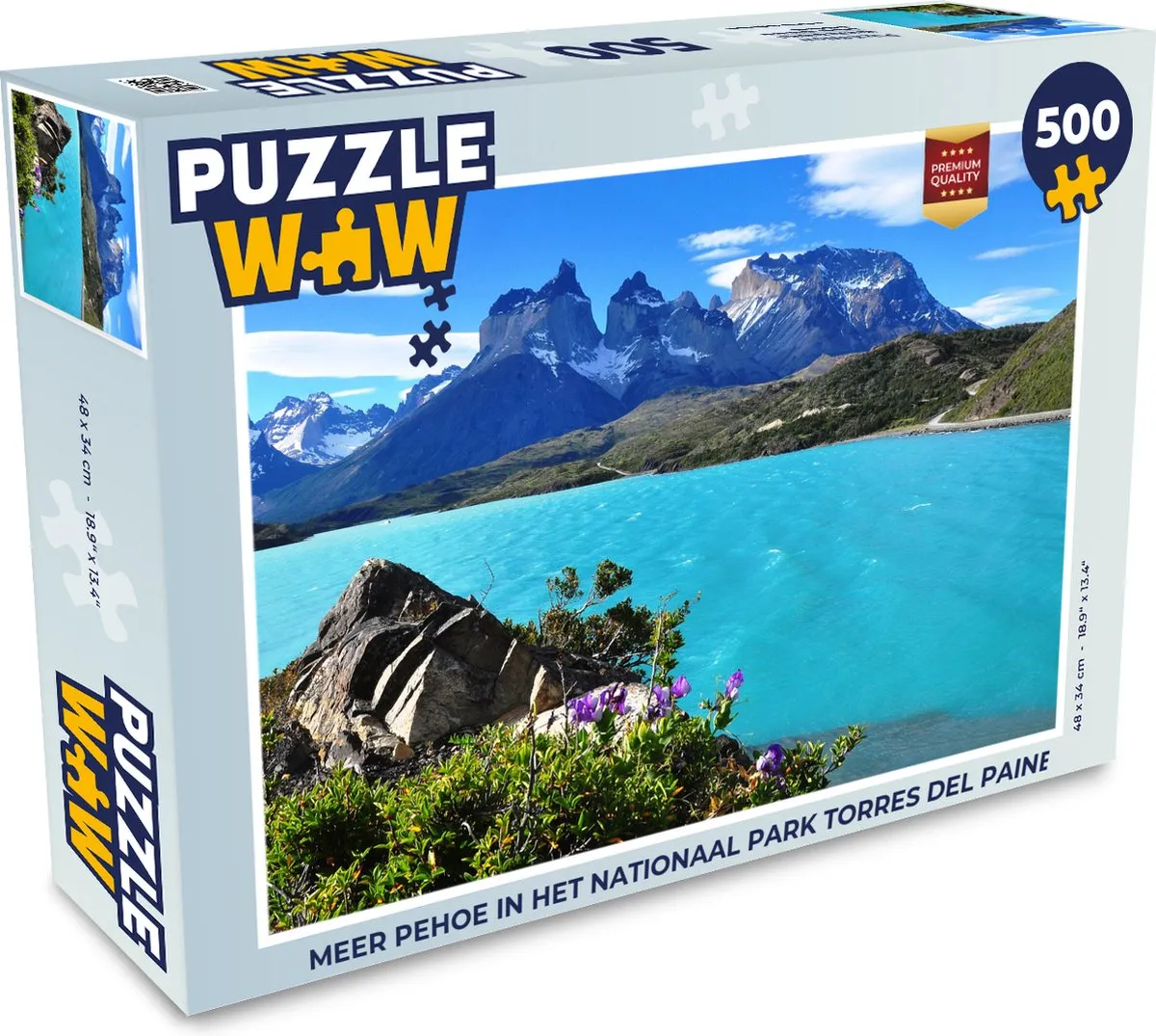 PuzzleWow Torres del Paine Legpuzzel 500 Stuks