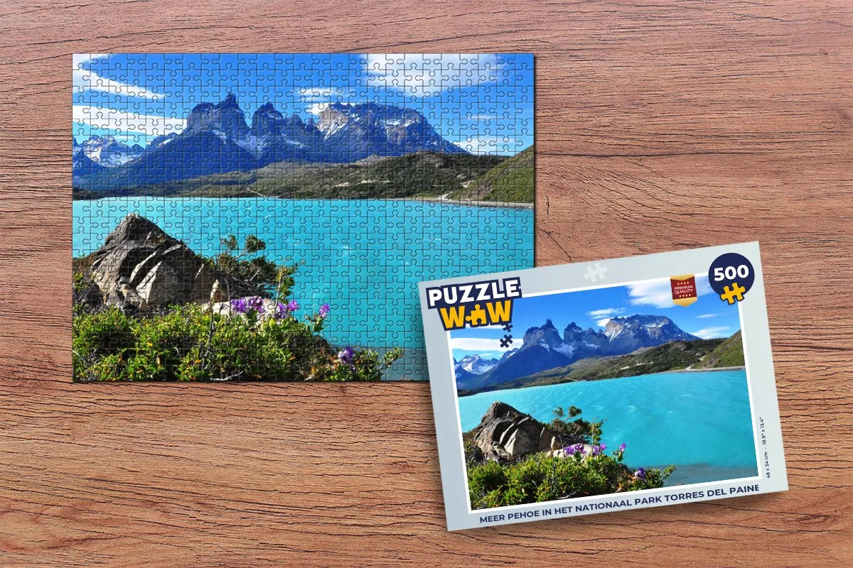 PuzzleWow Torres del Paine Legpuzzel 500 Stuks - Multicolor
