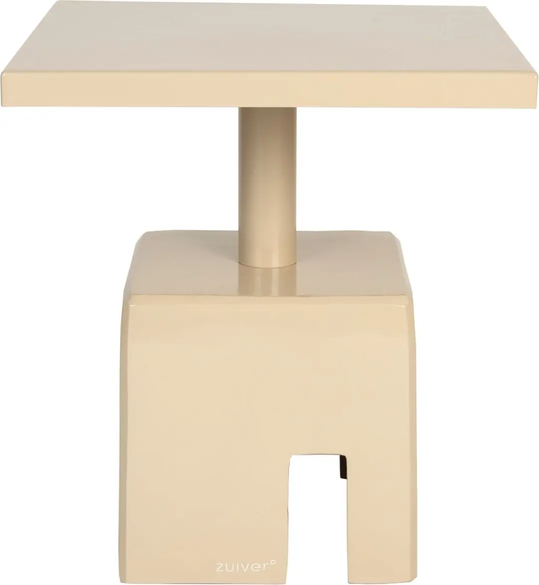 Zuiver Chubby Bijzettafel 40x40cm Beige - afbeelding 2 van 6