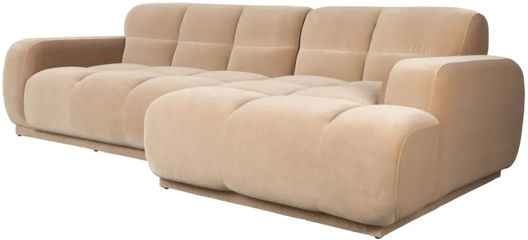 Zuiver Hazel Loungebank Rechts 4-Zits - Beige