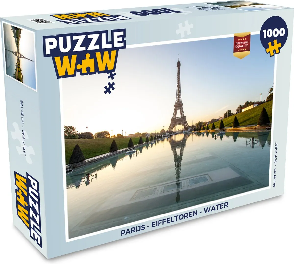 PuzzleWow Parijs Eiffeltoren Water Legpuzzel 1000 Stuks